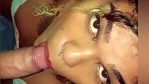 blonde shemale wanessa silva gets cum in mouth