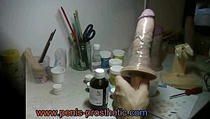 Painting a prosthetic penis 😊