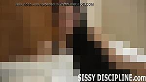 Put on this hot sissy dress for a wild femdom POV dildo session with toys