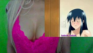 In this hentai episode, a character shrinks and enters the girls' areas in Issunboushi ep 1. Close-up views highlight the cosplay costumes.