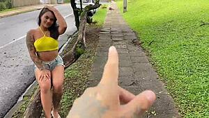 Tattooed babe gets her pussy filled with big cock