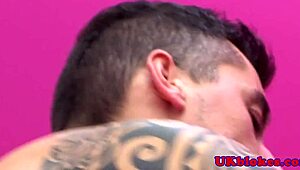 i get rimmed by muscular british gay in office