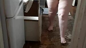 Fat BBW Wife Shows Big Tits And Ass