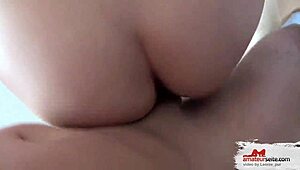 The blonde amateur niece has to help out around the house.