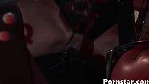 In This Bdsm Scene, Valery Summer Gets Dominated And Fucks A Huge Cock In Latex Bondage, Ending With A Cumshot