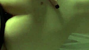 lesbian couple moans as wet pussy gets dildo fucked in homemade pov