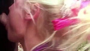 Three blonde fairies feel intense pleasure while dirty talking and banging a guy with a big dick