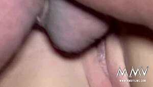 blonde wife says, 'fuck me hard in this threesome'