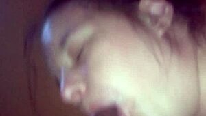 camera shy girl returns for another steamy facial session.