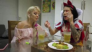 Cris Bathory and Kyra Engage in Hardcore Assfucking Sex