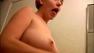 Hairless teen with big tits flaunts her body in the shower