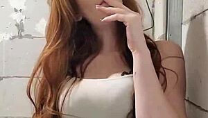 Redhead Smoker Enjoys Her Fetish Habit