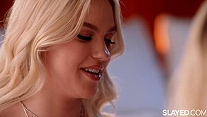 jazlyn & lilly dominate with strap-on and toys