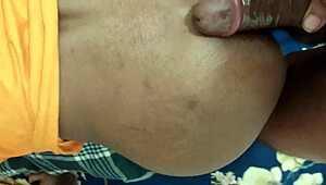 Ebony Big Tit Teen Takes White Cock Hard!