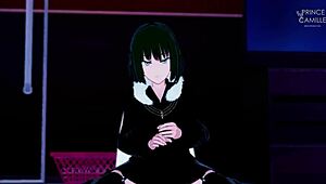 Hot Fubuki Guides You Through Masturbation Instructions - One Punch Man