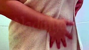Curious How Arab Beauty Teases With Big Boobs And Hairy Pussy After Shower?
