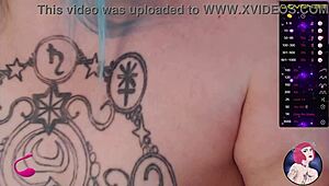 Chubby cute girl fucks her juicy meaty pussy