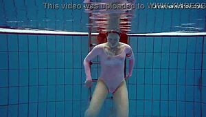 Simonna Sizzles with Horny Action in Public Pool