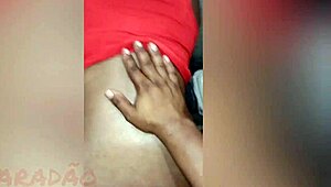 Ebony prostitute screams as her hairy ass gets filled with cum