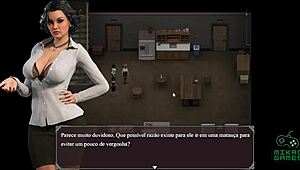 THREE MILFS LICKING AND RIDING DILDO WITH BRUNETTE