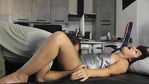 hey, check this big licking session leading to wild orgasm!