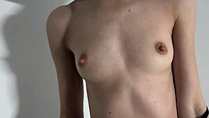 Hey, taste your friend's skinny wife tight ass fucking and cumshot in pantyhose 😏