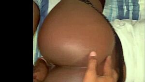 Ebony Babe In Lingerie Bends Over For Deepthroat And Big Cock Riding On Birthday