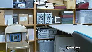 Brunette Babe Gags Deeply On Cock While Choking With Buttplug.