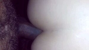 Chubby girl in suggestive intimate pose