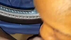 tiny car blowjob leads to cum