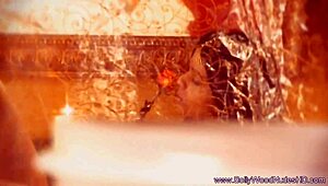 indian brunette undresses