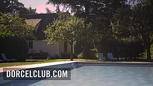 Hot blonde's intimate kitchen fingering