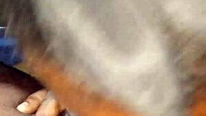 tiny car blowjob leads to cum