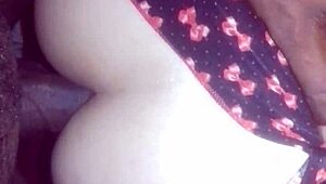 Chubby girl in suggestive intimate pose