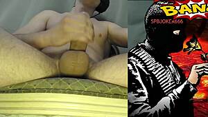 Huge cumshot from biggest cock in POV