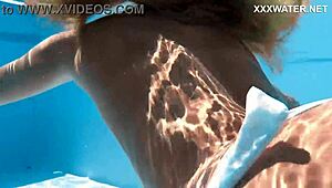 Hungarian Blonde Skinny Pornstar Swimming With Juicy Tits And Petite Ass