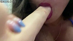 do you want me to suck your juicy monster cock while playing with my big tits?