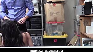 Sophia Leone Feels Intense Pleasure During Mall Officer Search