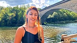 Stella, the European slut with small tits, craves intense anal fucking from her French lover