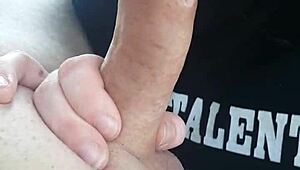 sloppy blowjob by the lake with nympho brunette