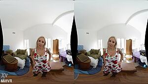 I-I can't believe I'm delivering this backdoor to Elle in VR!