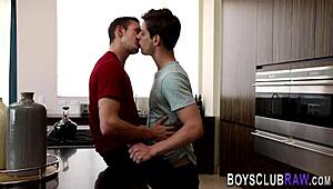 Gay Hunk Raw Fucks Studs Ass With Rough Blowjob And Cumshot