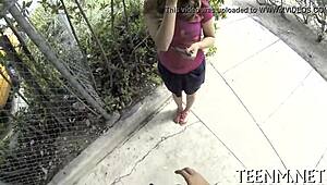 Babe Courtney Loxx Sucks Cock Roughly For Seduction