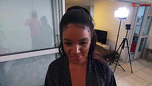 Pov Nervous Fat Ass BBW in First Hardcore Sex Video