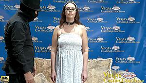 Ass Fucked BDSM Hot Babe Model in Vegas Using Pussy Fucking Machine to Orgasms While Bound and Blindfolded.