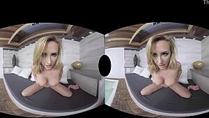 She watches brett rossi achieve groundbreaking vr orgasm