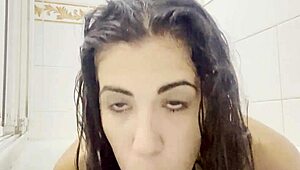 lenaaddams91 strips naked in the bathtub and shows it all