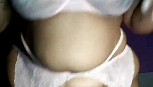 Bbw Model Babe Shows Off Lingerie Boobs