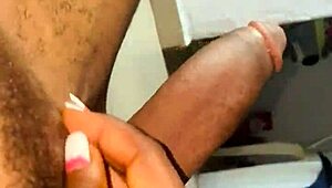 Stepmom's Reward: Big Black Cock for Her Pleasure After Shaving Help