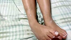 Wife With Big Natural Tits Receives Cum On Her Feet